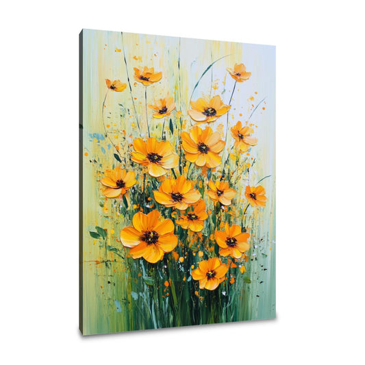 Marigold Flourish Canvas - Main Image