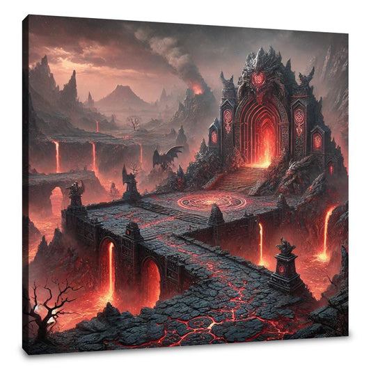 Volcanic Dragon Lair Canvas - Main Image