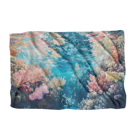 Dreamlike Coral Symphony Blanket - Main Image