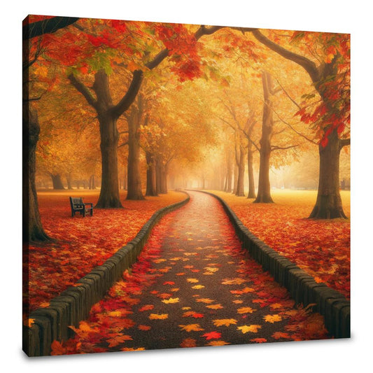 Autumn Pathway Serenity Canvas - Main Image