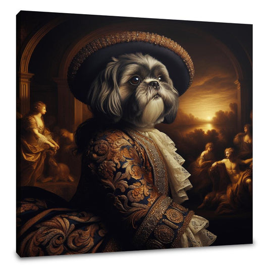 Baroque Shih Tzu Majesty Canvas - Main Image