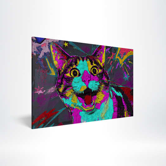Surprised Cat Energy Acrylic Print Hero Image