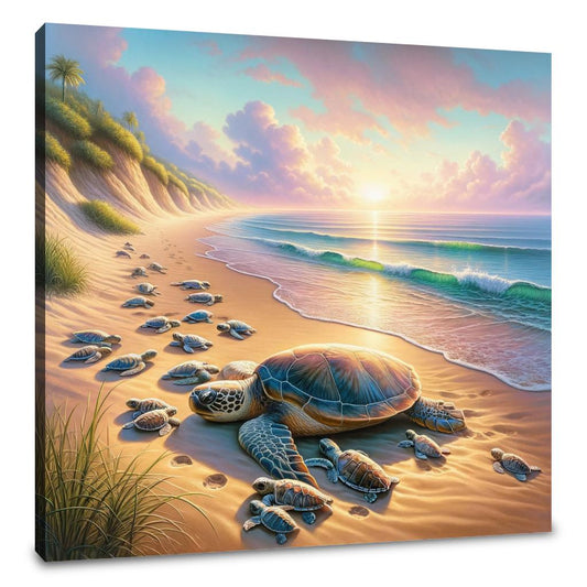 Turtle Haven Dawn Canvas - Main Image