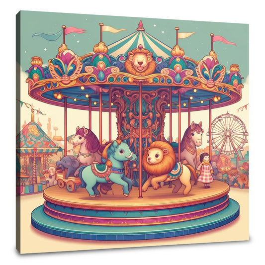 Carnival Carousel Canvas - Main Image