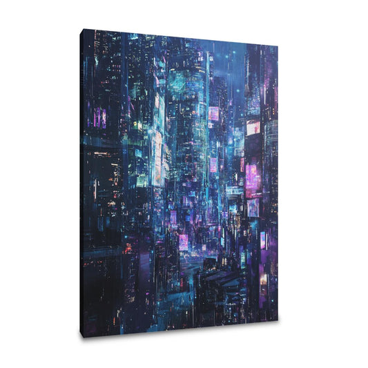 Neon Reflections Canvas - Main Image