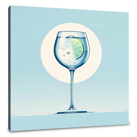 Gin and Tonic Minimalist Canvas - Main Image