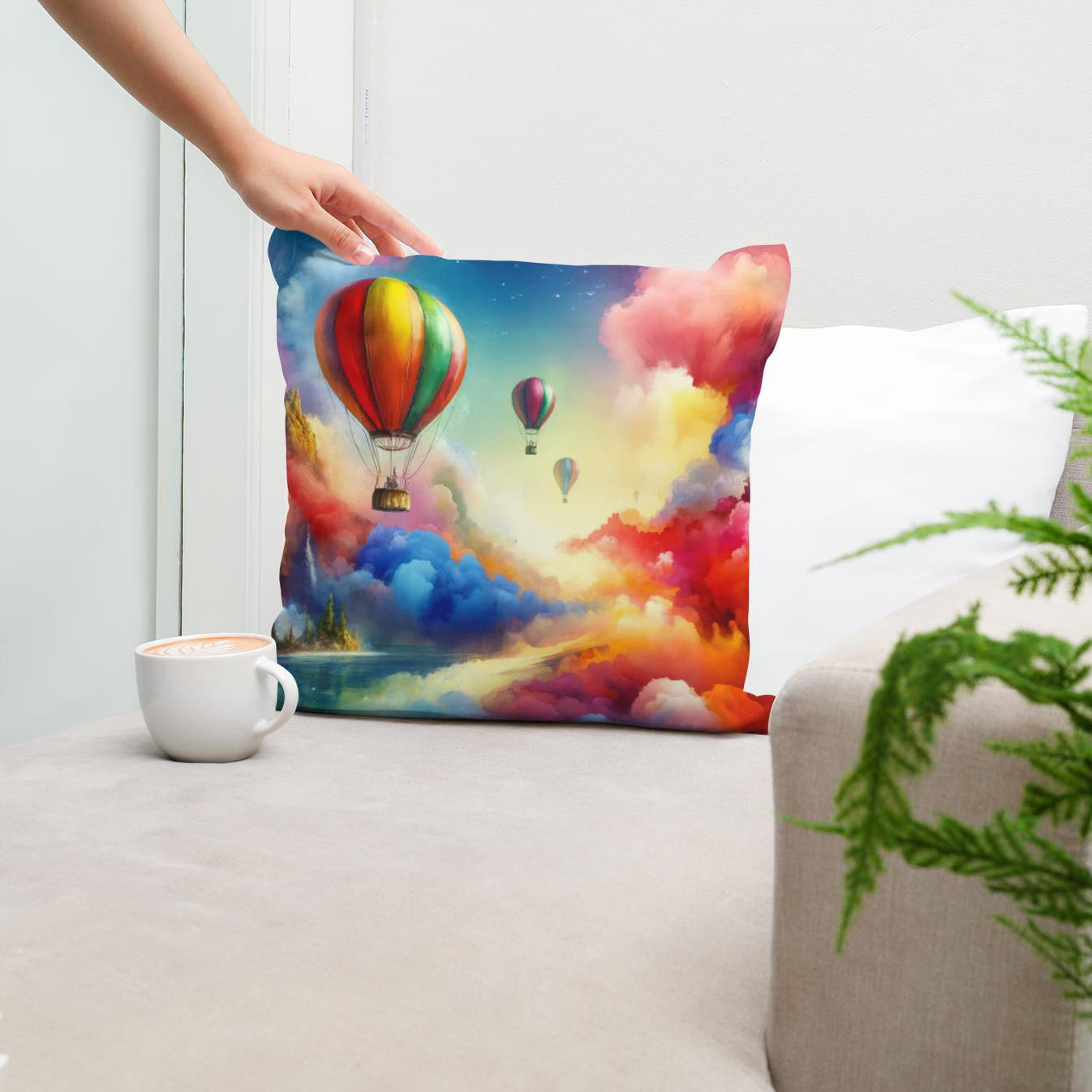 Whimsical Heights Cotton Cushion - Secondary Image 5