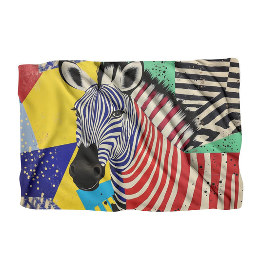 Striped Zebra Pop Blanket - Main Image