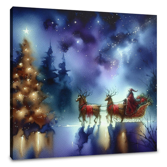 Starry Christmas Melancholia Canvas - Main Image