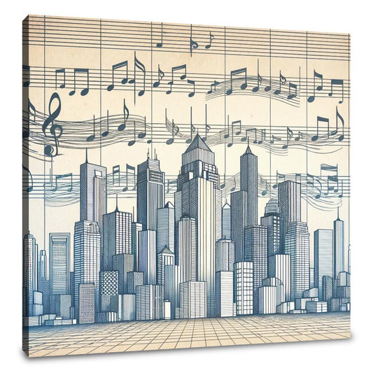 Melodic Skyline Canvas - Main Image
