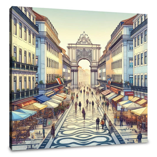 Rua Augusta Lisboa Canvas - Main Image