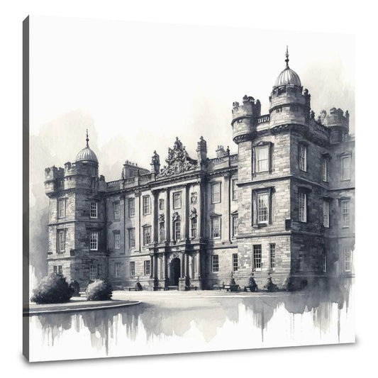 Edinburgh's Holyroodhouse Elegance Canvas - Main Image