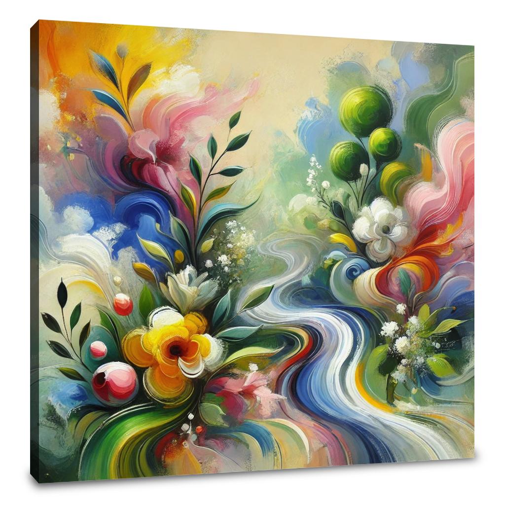 Abstract Spring Renewal Canvas - Main Image