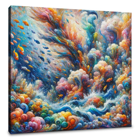 Coral Harmony Canvas - Main Image