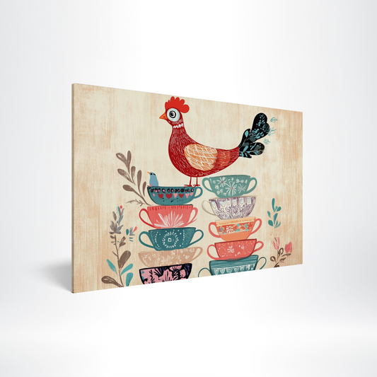 Teacup Hen Acrylic Print Hero Image