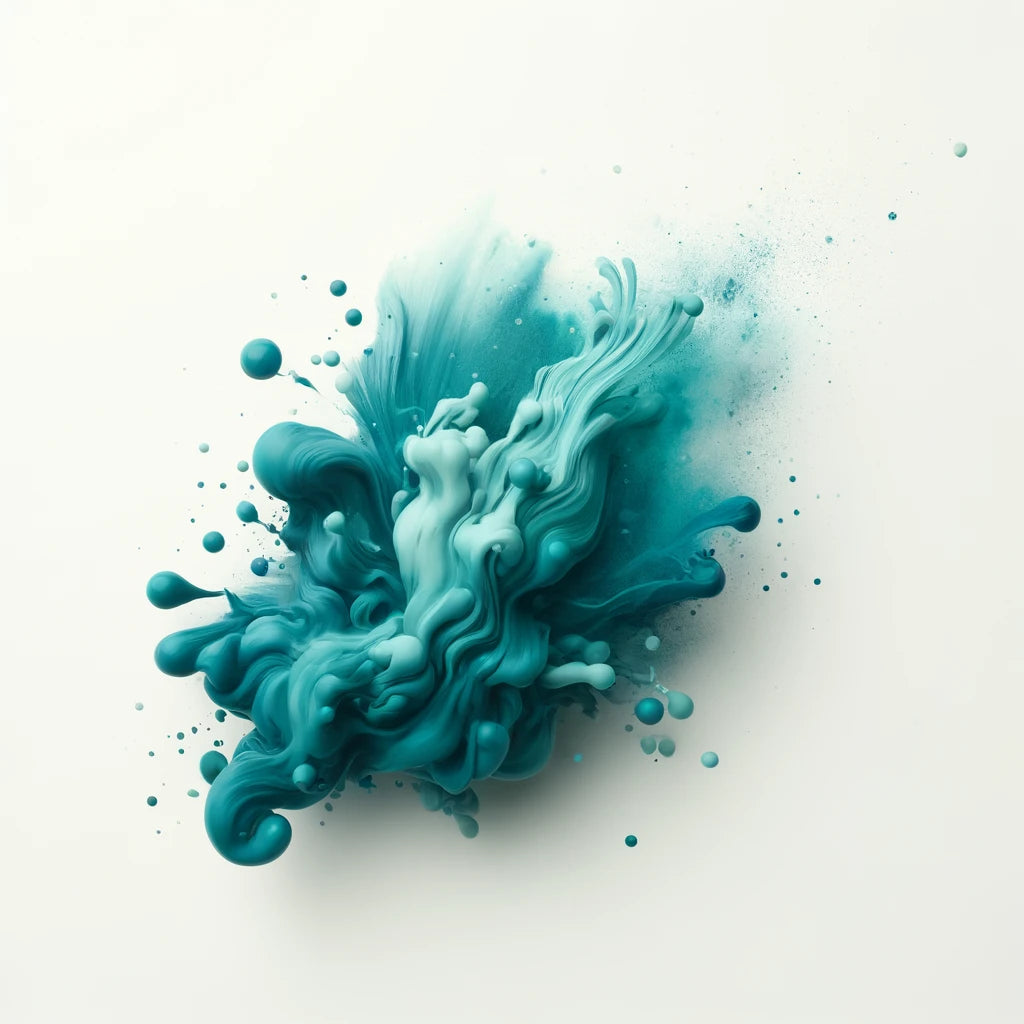 Teal Serenity Cotton Pillow