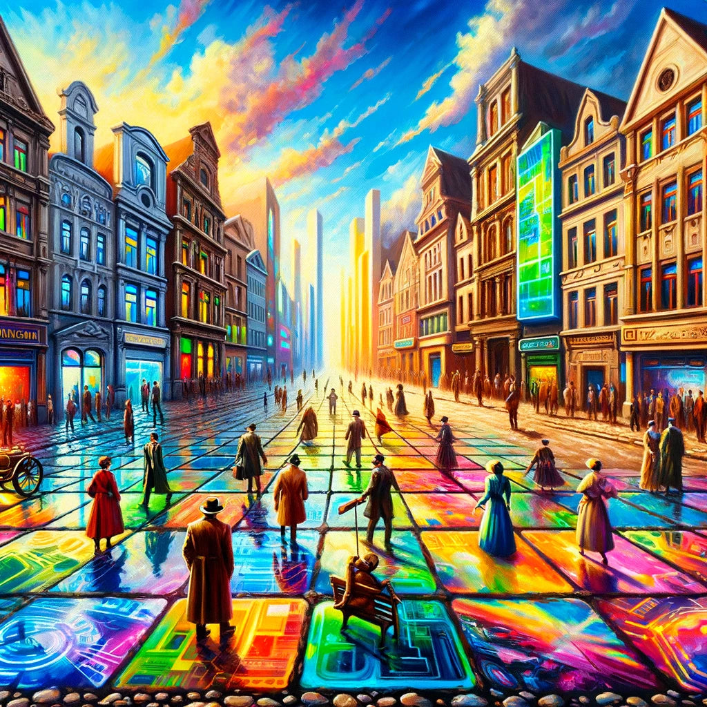 Timelines Converge Plaza Canvas