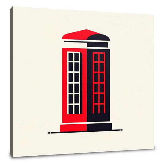 Modern Contrast London Call Canvas - Main Image