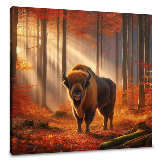 Autumn Bison Canvas - Main Image