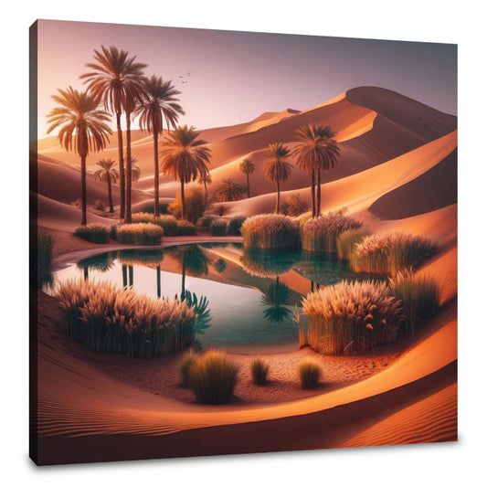 Desert Oasis Tranquillity Canvas - Main Image