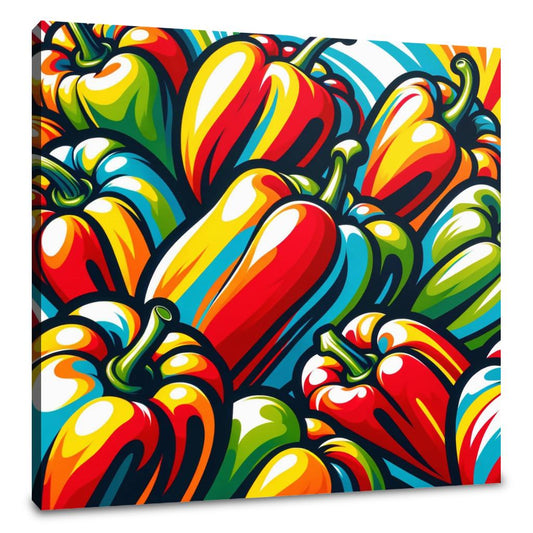 Pepper Pop Art Party Canvas - Main Image