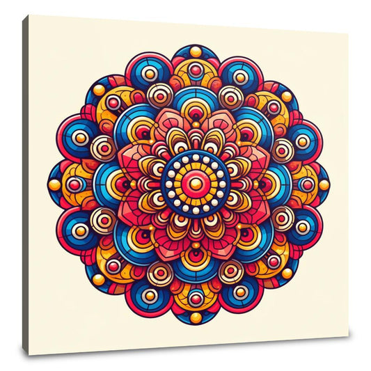 Vivid Symmetry Canvas - Main Image