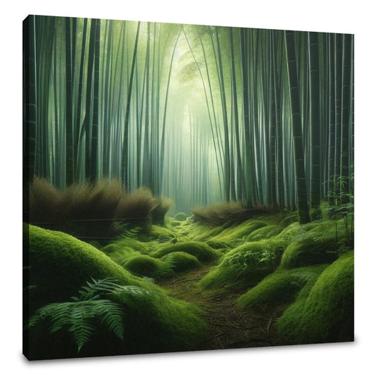Tranquil Bamboo Grove Canvas - Main Image