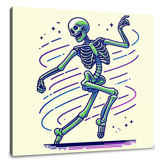 Whimsical Skeleton Canvas - Main Image