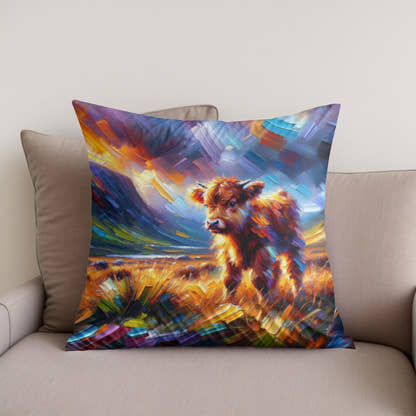 Highland Emotion Cotton Pillow - Secondary Image