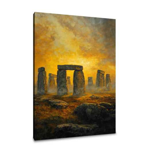 Stonehenge Sunset Canvas - Main Image