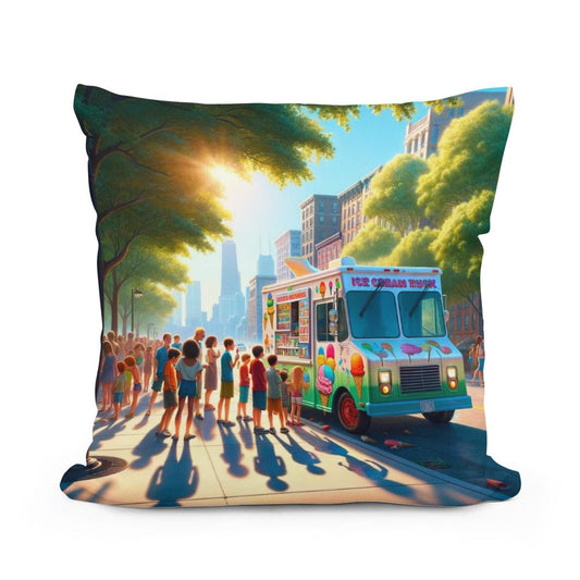 Ice Cream Summer Joy Cotton Cushion - Main Image