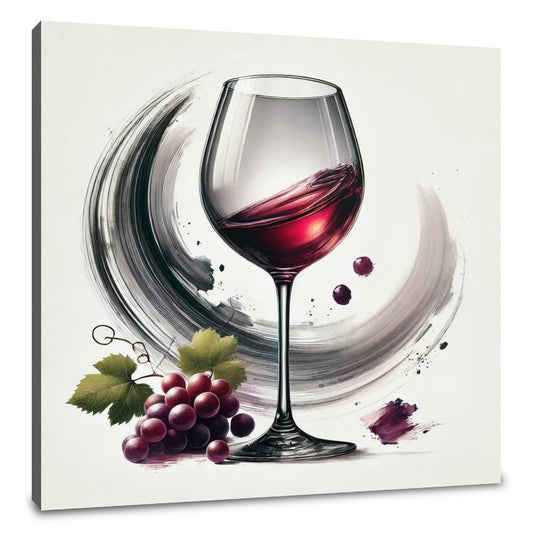 Wine Art Sophistication Canvas - Main Image