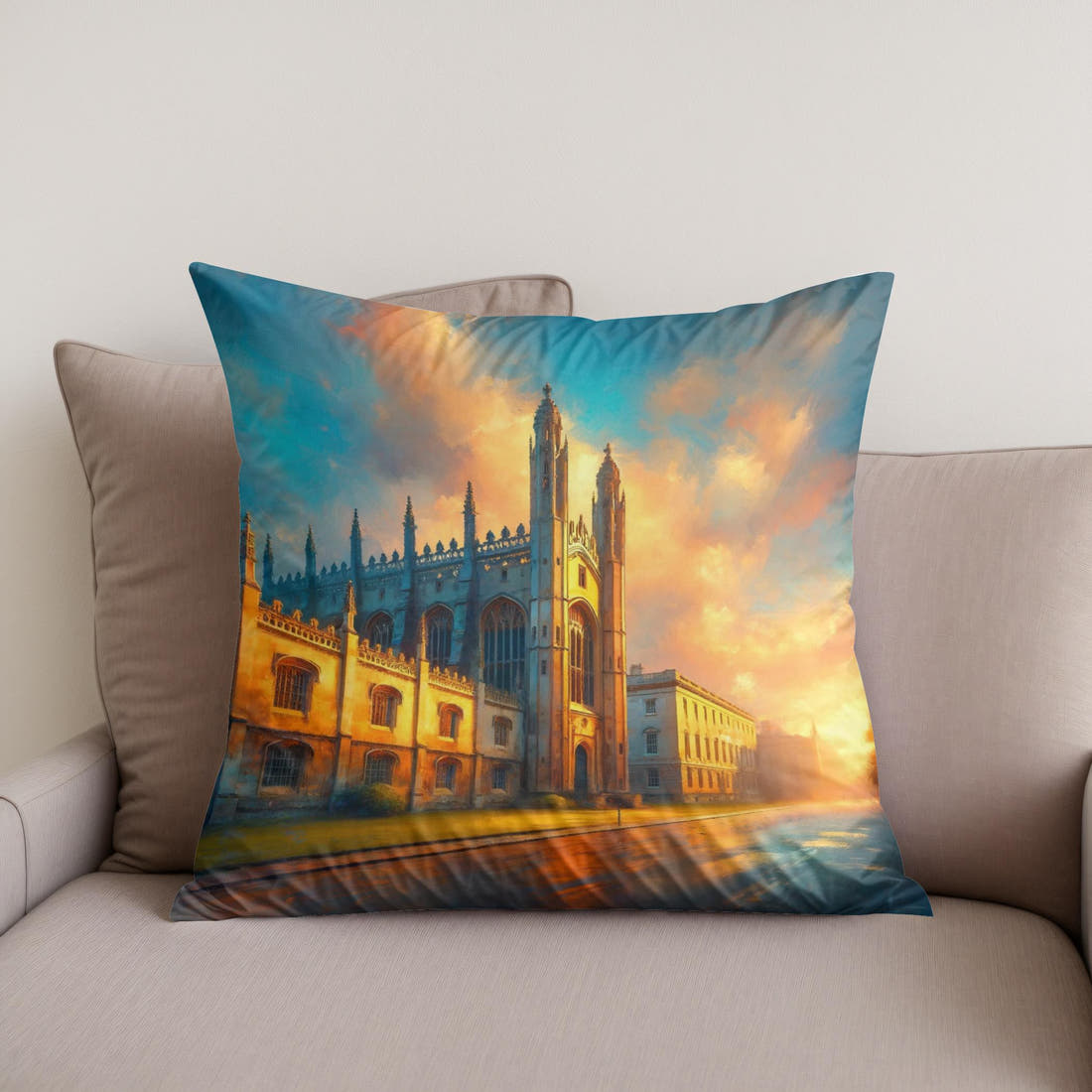 Cambridge Dawn Cotton Cushion - Secondary Image