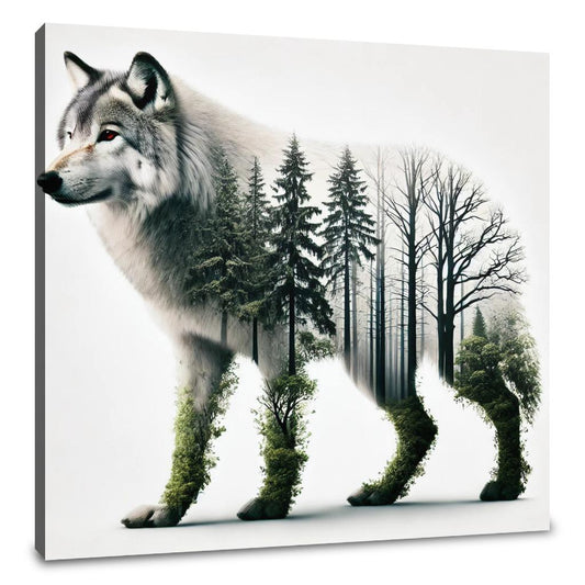 Wolf's Forest Spirit Canvas - Main Image