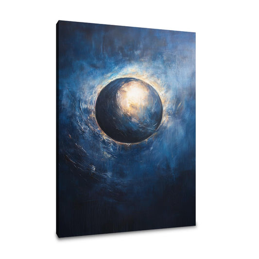 Celestial Whisper Eclipse Canvas - Main Image