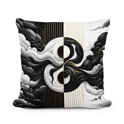Harmony in Contrast Cotton Cushion - Main Image