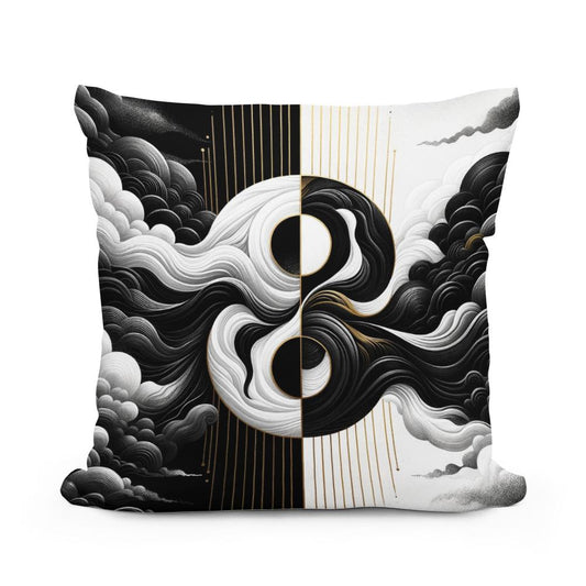 Harmony in Contrast Cotton Cushion - Main Image