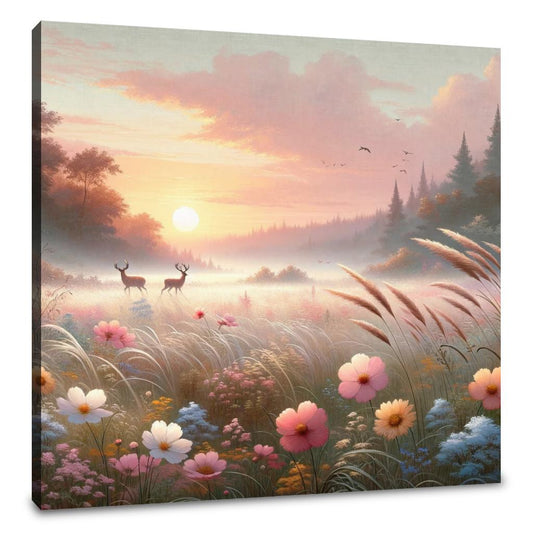 Sunrise Meadow Canvas - Main Image