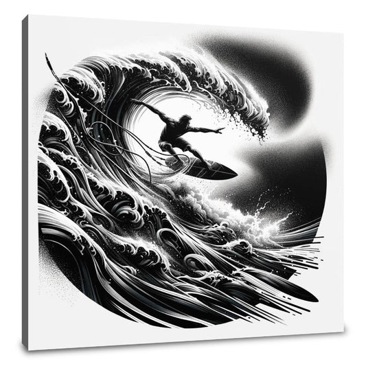 Surge of the Silver Wave Canvas - Main Image
