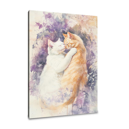 Feline Love on Canvas - Main Image