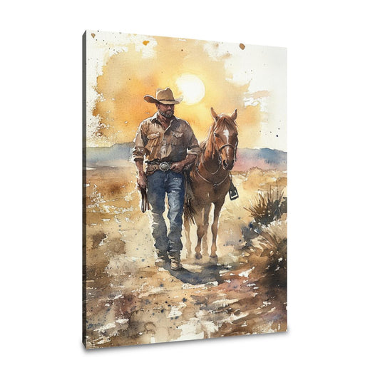 Outlaw's Sunset Canvas - Main Image