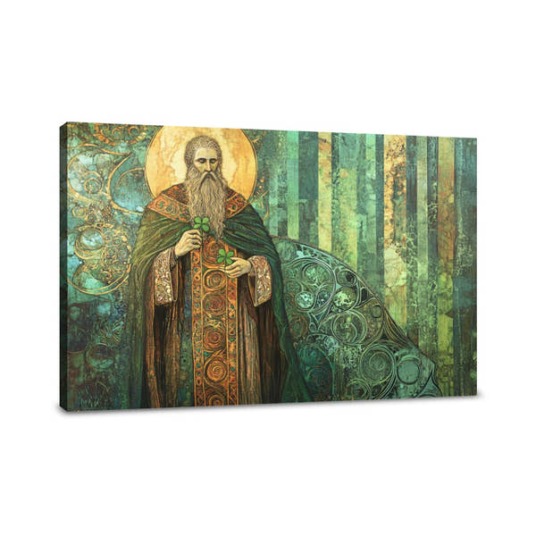 Saint Patrick’s Shamrock Canvas - Main Image