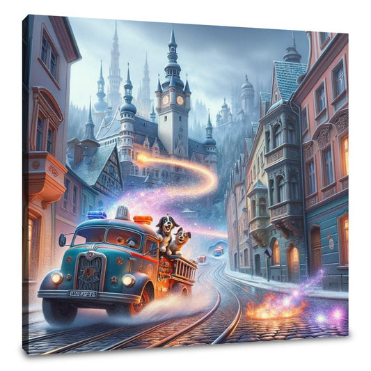 Enchanted Blaze Chase Canvas - Main Image