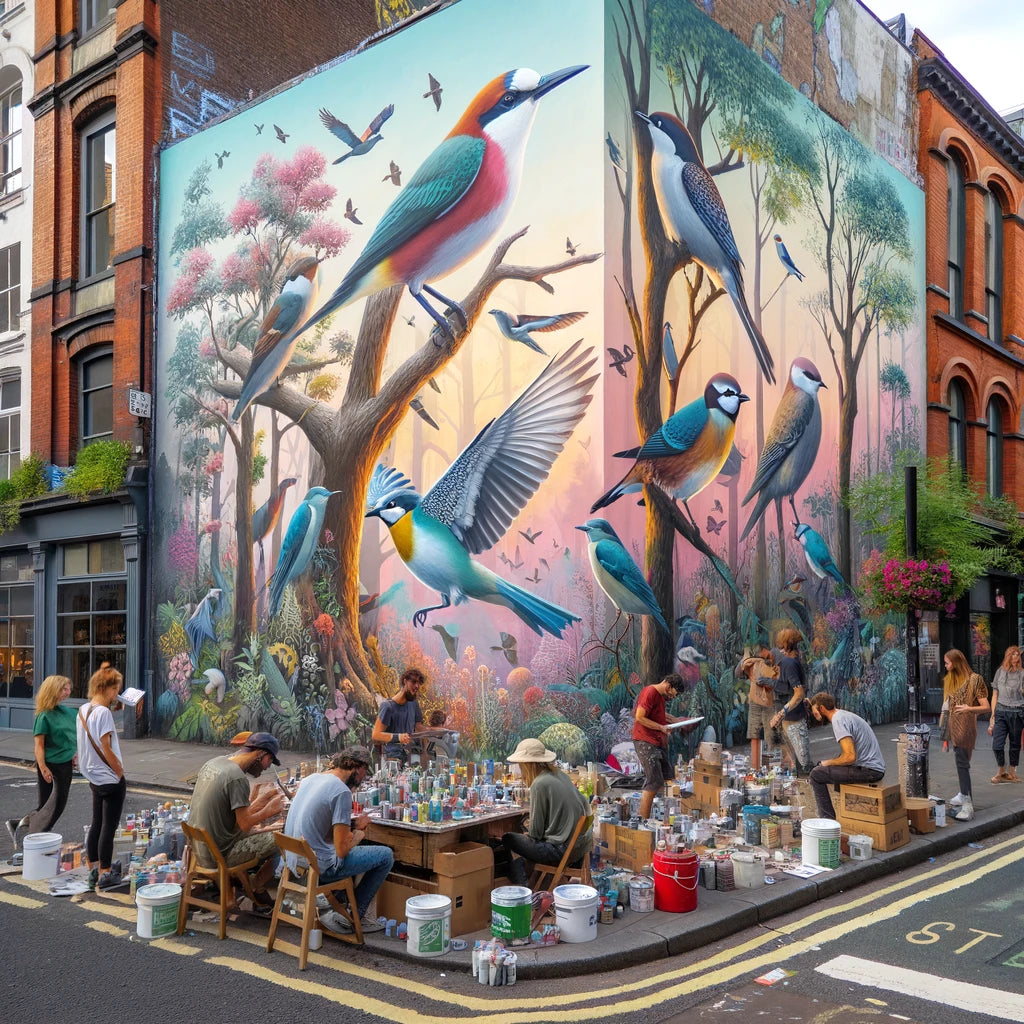 Urban Nature Mural Canvas