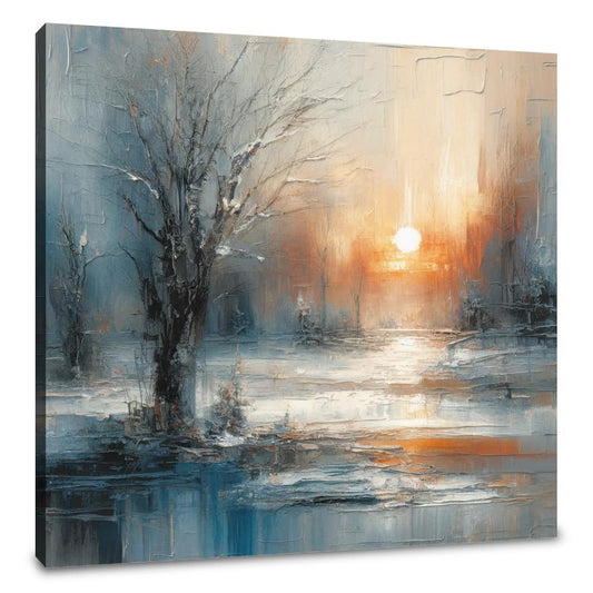 Winter Solitude Symphony Canvas - Main Image