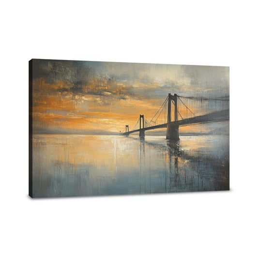 Humber Bridge Dawn Canvas - Main Image