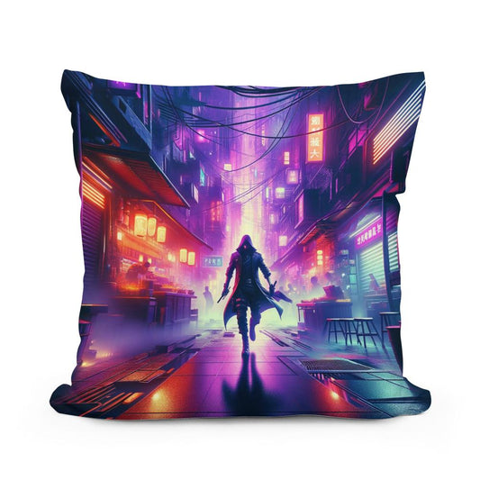 Neon Shadow Cotton Cushion - Main Image