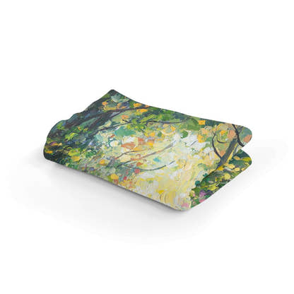 Vibrant Fox Woodland Blanket - Secondary Image 2