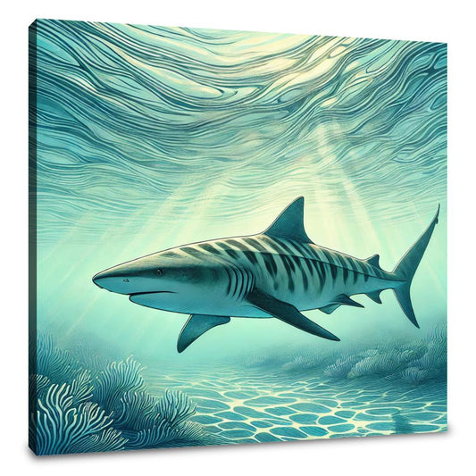Zebra Shark Serenity Canvas - Main Image