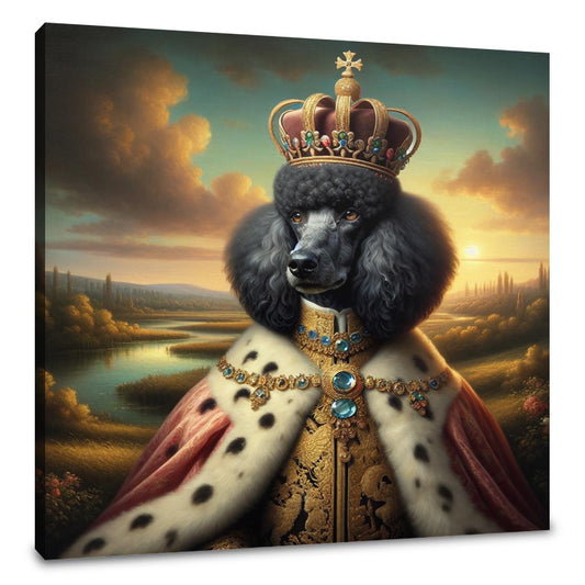 Regal Poodle Majesty Canvas - Main Image